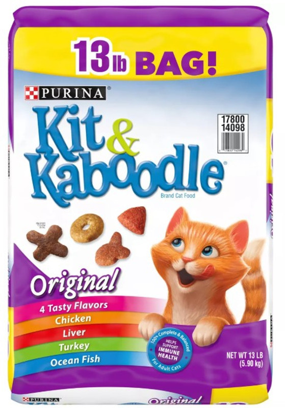 Purina Kit & Kaboodle Original Indoor Dry Cat Food - 13 lb Bag